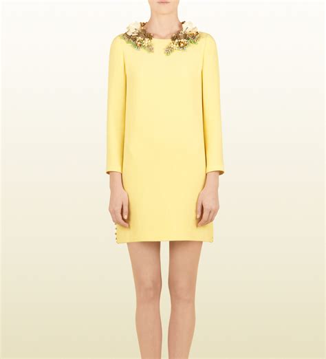 gucci yellow dress 2015